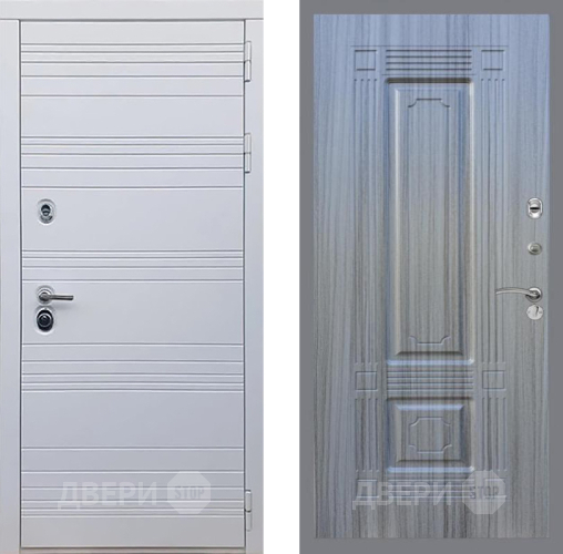 Входная металлическая Дверь Рекс (REX) 14 Силк Сноу FL-2 Сандал грей в Электрогорске