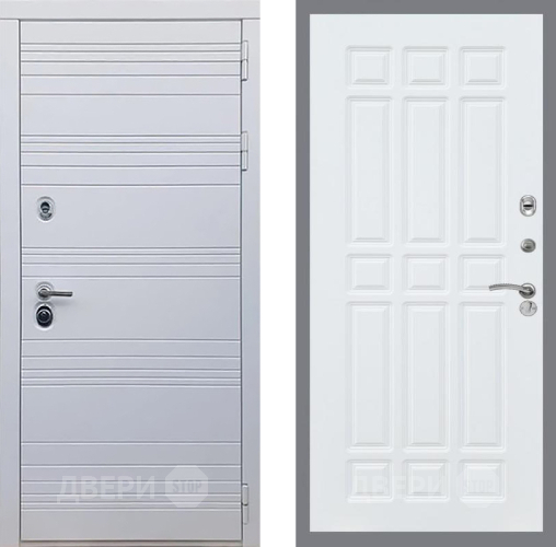 Входная металлическая Дверь Рекс (REX) 14 Силк Сноу FL-33 Силк Сноу в Электрогорске