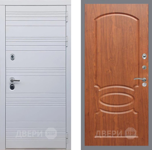Входная металлическая Дверь Рекс (REX) 14 Силк Сноу FL-128 Морёная берёза в Электрогорске