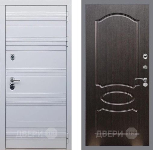 Входная металлическая Дверь Рекс (REX) 14 Силк Сноу FL-128 Венге светлый в Электрогорске