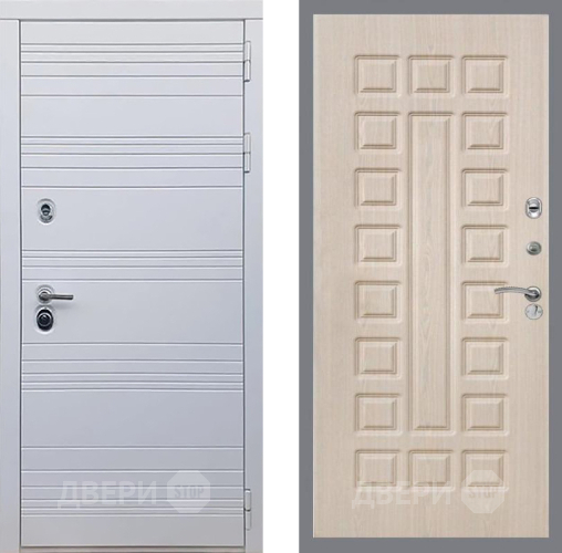Входная металлическая Дверь Рекс (REX) 14 Силк Сноу FL-183 Беленый дуб в Электрогорске