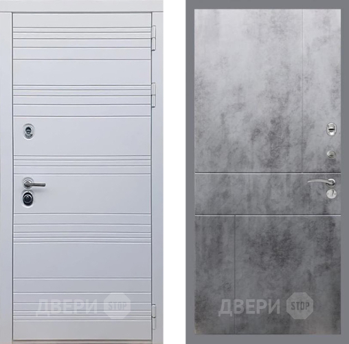 Входная металлическая Дверь Рекс (REX) 14 Силк Сноу FL-290 Бетон темный в Электрогорске