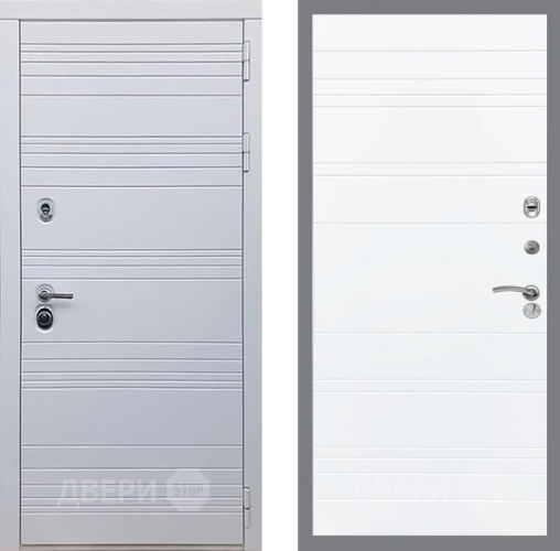 Входная металлическая Дверь Рекс (REX) 14 Силк Сноу Line Силк Сноу в Электрогорске