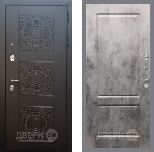 Входная металлическая Дверь Рекс (REX) 10 FL-117 Бетон темный в Электрогорске