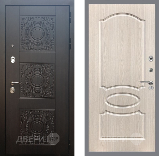 Входная металлическая Дверь Рекс (REX) 10 FL-128 Беленый дуб в Электрогорске
