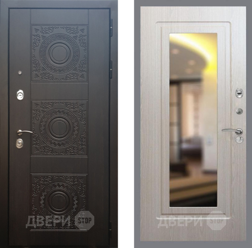 Входная металлическая Дверь Рекс (REX) 10 FLZ-120 Беленый дуб в Электрогорске