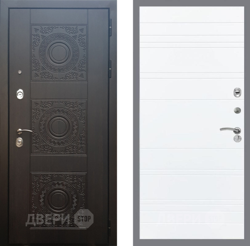 Входная металлическая Дверь Рекс (REX) 10 Line Силк Сноу в Электрогорске