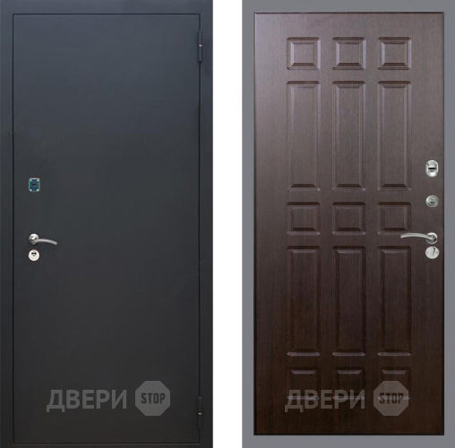 Входная металлическая Дверь Рекс (REX) 1A Черный Муар FL-33 Венге в Электрогорске