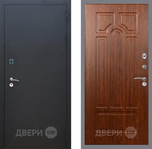 Входная металлическая Дверь Рекс (REX) 1A Черный Муар FL-58 Морёная берёза в Электрогорске