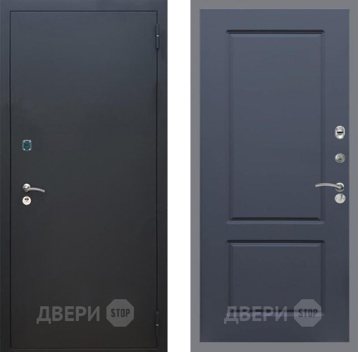 Входная металлическая Дверь Рекс (REX) 1A Черный Муар FL-117 Силк титан в Электрогорске