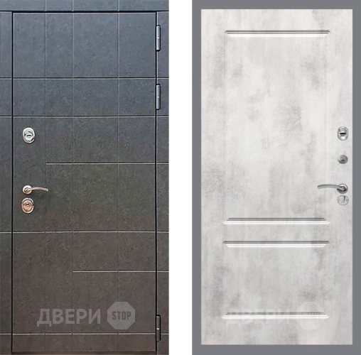 Входная металлическая Дверь Рекс (REX) 21 FL-117 Бетон светлый в Электрогорске