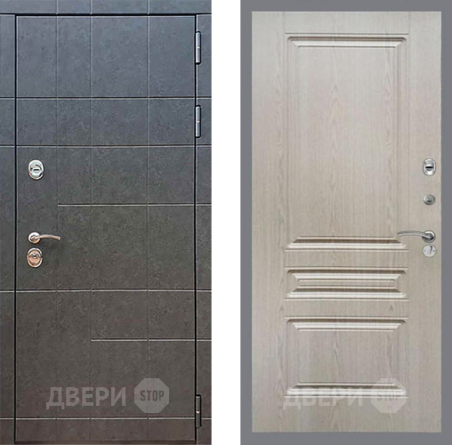 Входная металлическая Дверь Рекс (REX) 21 FL-243 Беленый дуб в Электрогорске