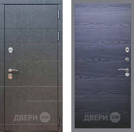 Входная металлическая Дверь Рекс (REX) 21 GL Дуб тангенальный черный в Электрогорске