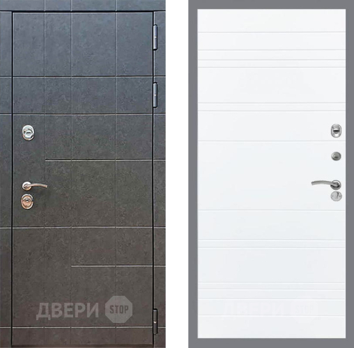 Входная металлическая Дверь Рекс (REX) 21 Line Силк Сноу в Электрогорске
