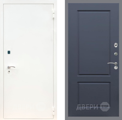 Дверь Рекс (REX) 1А Белая шагрень FL-117 Силк титан в Электрогорске