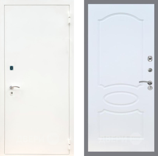 Дверь Рекс (REX) 1А Белая шагрень FL-128 Белый ясень в Электрогорске