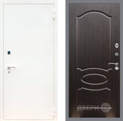 Входная металлическая Дверь Рекс (REX) 1А Белая шагрень FL-128 Венге светлый в Электрогорске