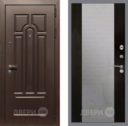 Входная металлическая Дверь Рекс (REX) Эврика СБ-16 Зеркало Венге в Электрогорске