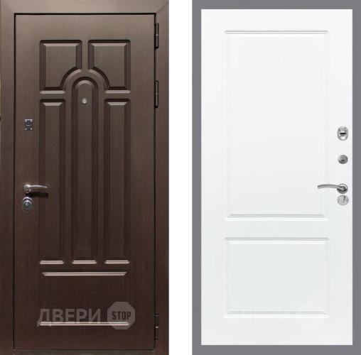 Входная металлическая Дверь Рекс (REX) Эврика FL-117 Силк Сноу в Электрогорске