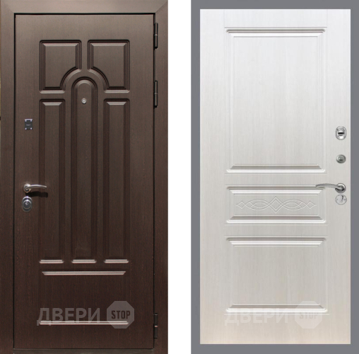 Входная металлическая Дверь Рекс (REX) Эврика FL-243 Лиственница беж в Электрогорске