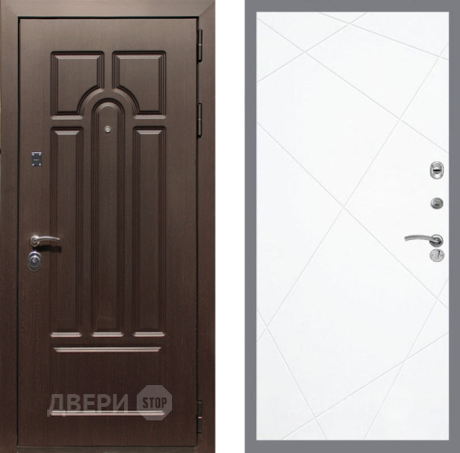 Входная металлическая Дверь Рекс (REX) Эврика FL-291 Силк Сноу в Электрогорске