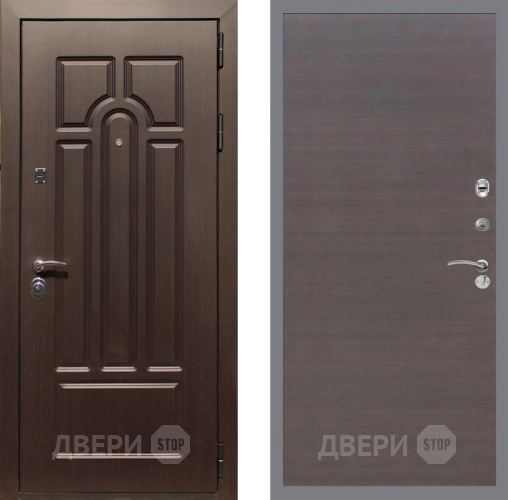 Входная металлическая Дверь Рекс (REX) Эврика GL венге поперечный в Электрогорске