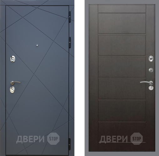 Входная металлическая Дверь Рекс (REX) 13 Силк Титан Сити Венге в Электрогорске