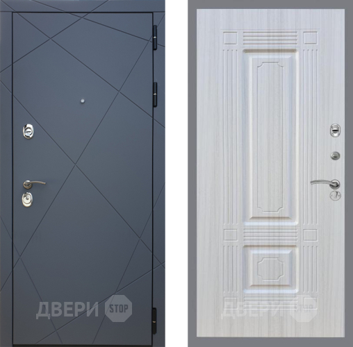 Входная металлическая Дверь Рекс (REX) 13 Силк Титан FL-2 Сандал белый в Электрогорске