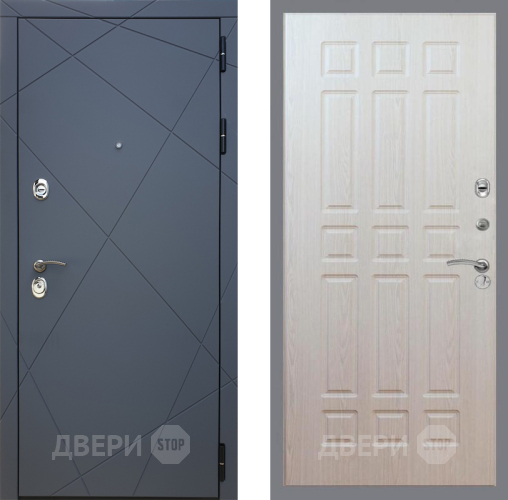 Входная металлическая Дверь Рекс (REX) 13 Силк Титан FL-33 Беленый дуб в Электрогорске