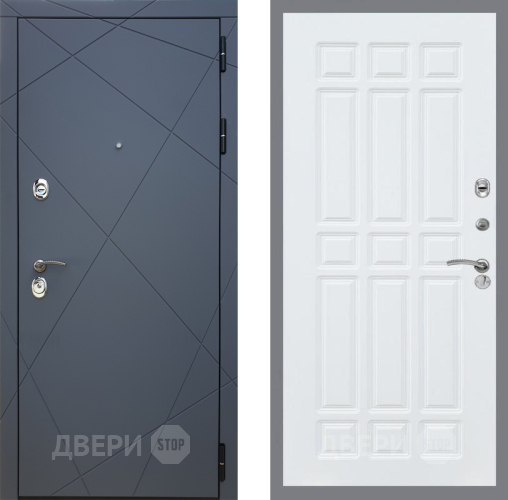 Входная металлическая Дверь Рекс (REX) 13 Силк Титан FL-33 Силк Сноу в Электрогорске