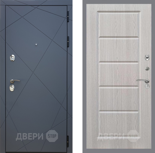 Входная металлическая Дверь Рекс (REX) 13 Силк Титан FL-39 Беленый дуб в Электрогорске