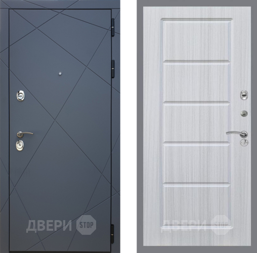 Входная металлическая Дверь Рекс (REX) 13 Силк Титан FL-39 Сандал белый в Электрогорске