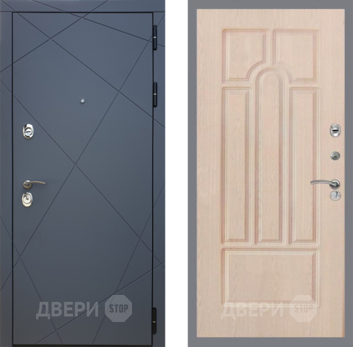 Входная металлическая Дверь Рекс (REX) 13 Силк Титан FL-58 Беленый дуб в Электрогорске