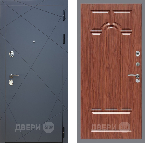 Входная металлическая Дверь Рекс (REX) 13 Силк Титан FL-58 орех тисненый в Электрогорске