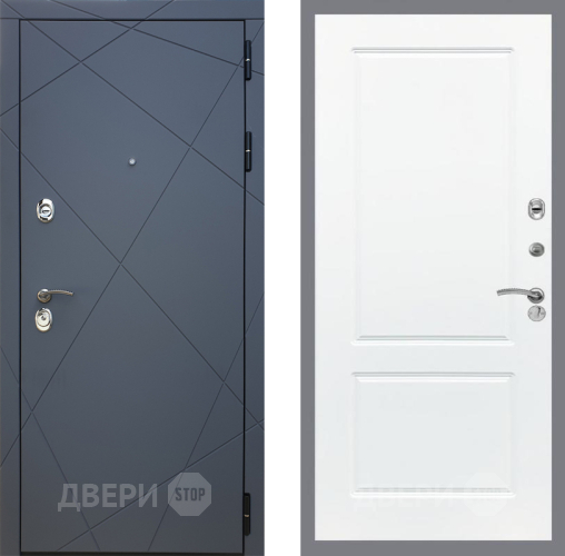 Входная металлическая Дверь Рекс (REX) 13 Силк Титан FL-117 Силк Сноу в Электрогорске