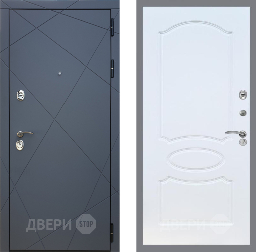 Дверь Рекс (REX) 13 Силк Титан FL-128 Белый ясень в Электрогорске