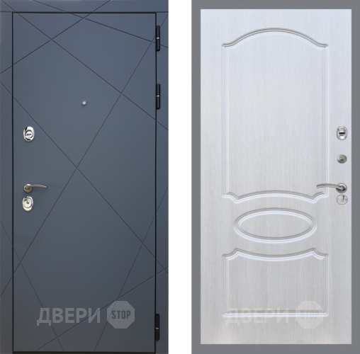 Входная металлическая Дверь Рекс (REX) 13 Силк Титан FL-128 Лиственница беж в Электрогорске