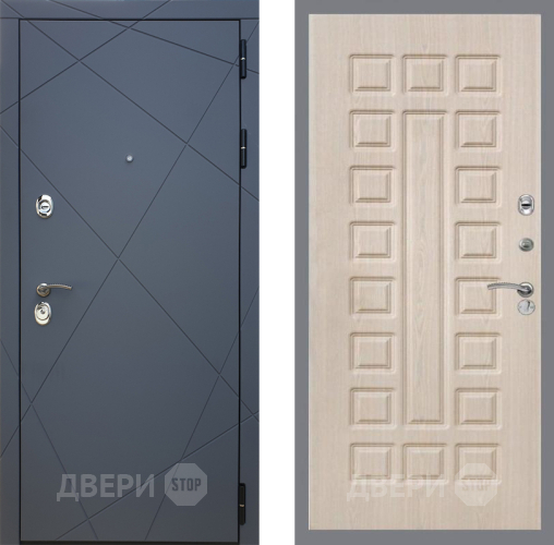 Входная металлическая Дверь Рекс (REX) 13 Силк Титан FL-183 Беленый дуб в Электрогорске