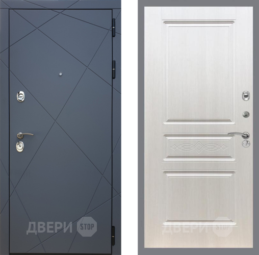 Входная металлическая Дверь Рекс (REX) 13 Силк Титан FL-243 Лиственница беж в Электрогорске