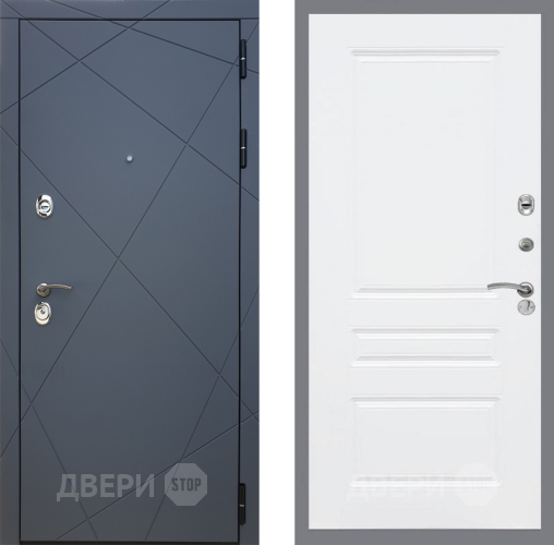 Входная металлическая Дверь Рекс (REX) 13 Силк Титан FL-243 Силк Сноу в Электрогорске