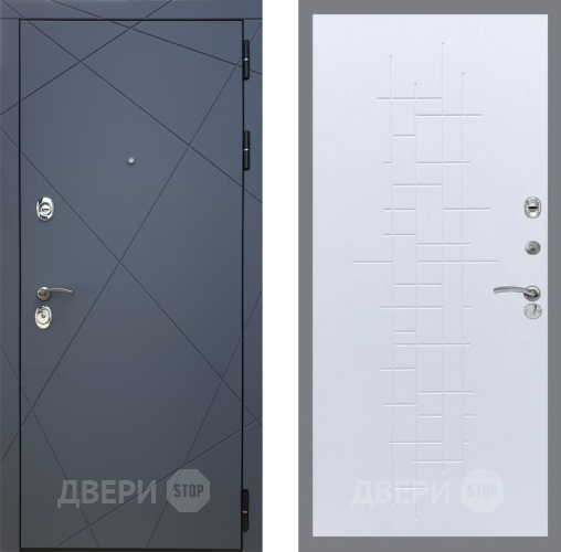 Входная металлическая Дверь Рекс (REX) 13 Силк Титан FL-289 Белый ясень в Электрогорске