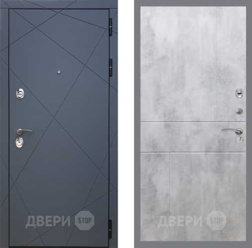Входная металлическая Дверь Рекс (REX) 13 Силк Титан FL-290 Бетон светлый в Электрогорске