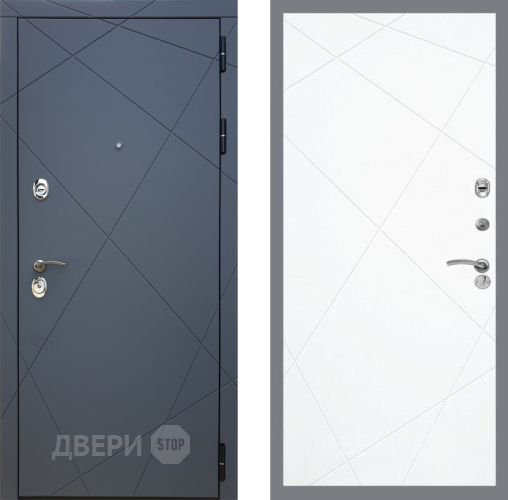 Входная металлическая Дверь Рекс (REX) 13 Силк Титан FL-291 Силк Сноу в Электрогорске