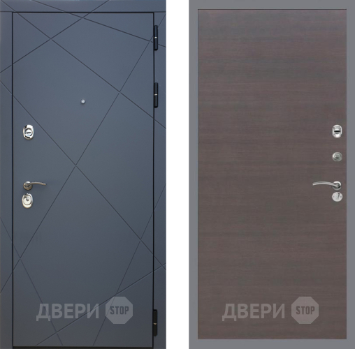 Дверь Рекс (REX) 13 Силк Титан GL венге поперечный в Электрогорске