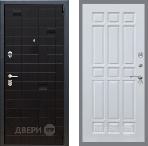 Входная металлическая Дверь Рекс (REX) 12 FL-33 Белый ясень в Электрогорске