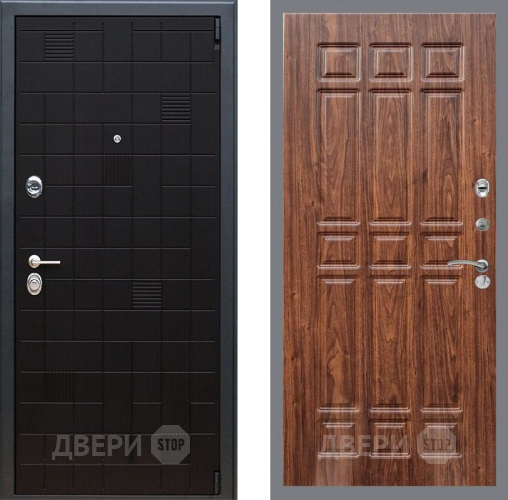 Входная металлическая Дверь Рекс (REX) 12 FL-33 орех тисненый в Электрогорске
