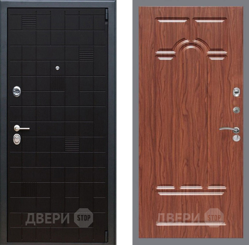 Входная металлическая Дверь Рекс (REX) 12 FL-58 орех тисненый в Электрогорске