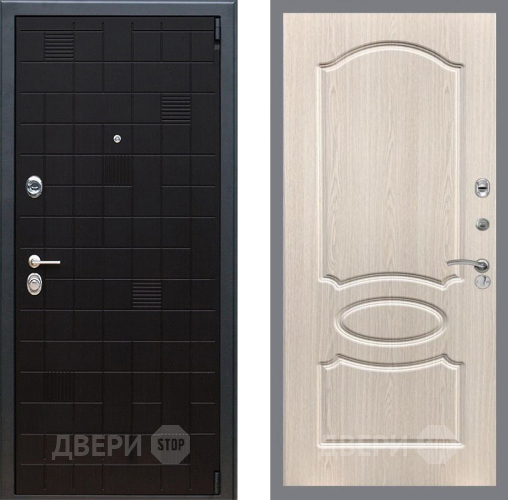 Входная металлическая Дверь Рекс (REX) 12 FL-128 Беленый дуб в Электрогорске