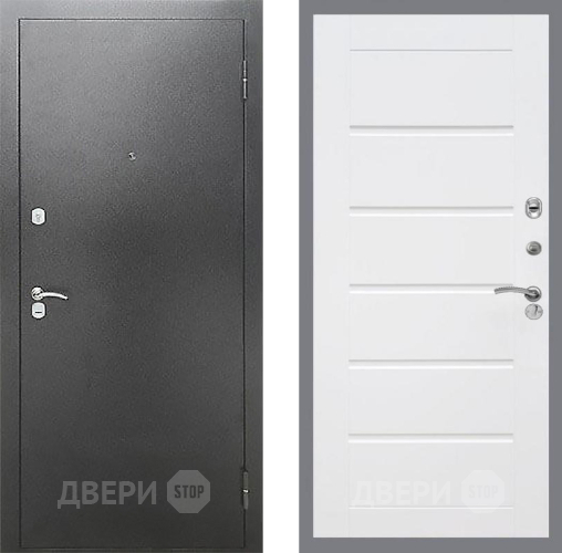 Входная металлическая Дверь Рекс (REX) Сити Сити Белый ясень в Электрогорске