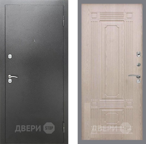 Входная металлическая Дверь Рекс (REX) Сити FL-2 Беленый дуб в Электрогорске